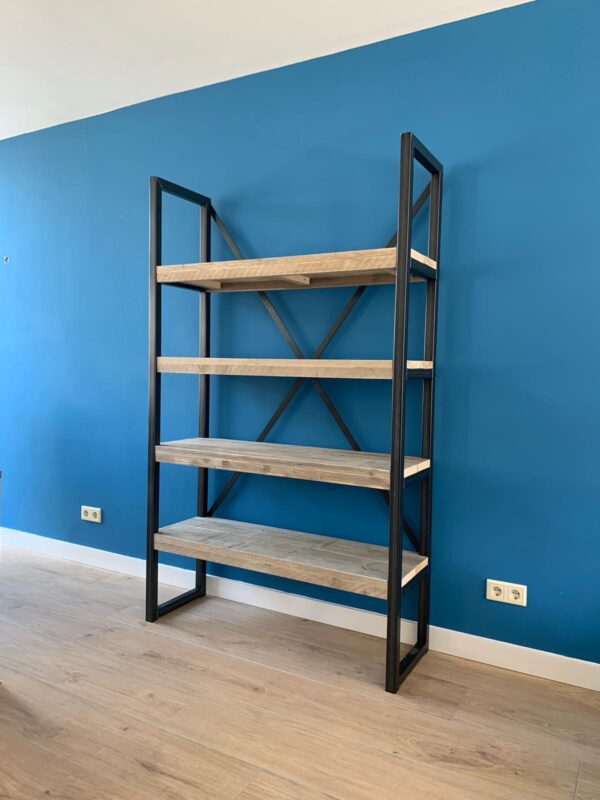 Steigerhouten Stellingkast "Utrecht", Industrieel.