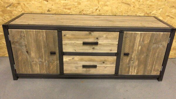 Steigerhout tv-meubel "Overijssel" industrieel.
