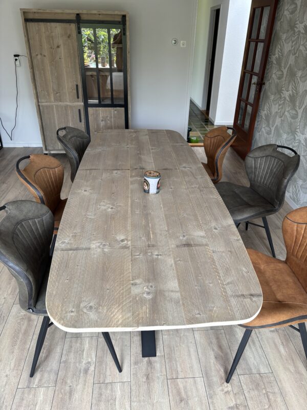 Steigerhouten Eettafel Deens-ovaal