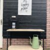 Steigerhouten Sidetable "Gelderland" industrieel