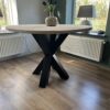 Steigerhouten Eettafel Rond.