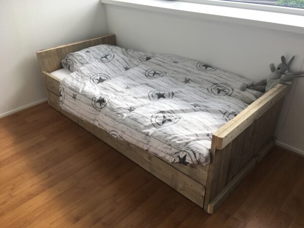 Steigerhouten Bed "Groningen"