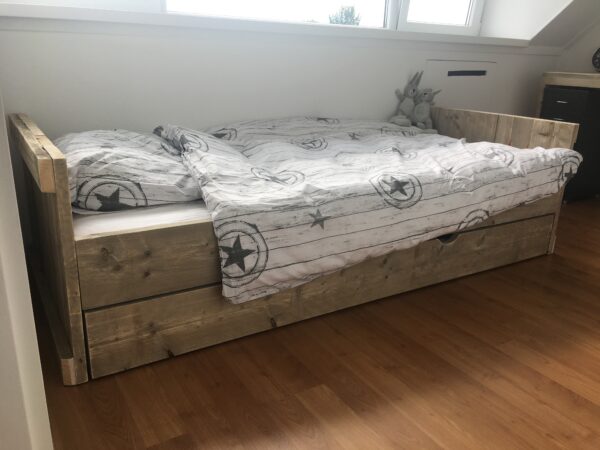 Steigerhouten Bed "Groningen"