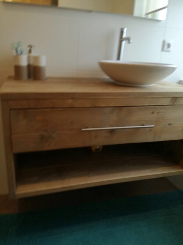 Steigerhouten Badkamermeubel "Drenthe"