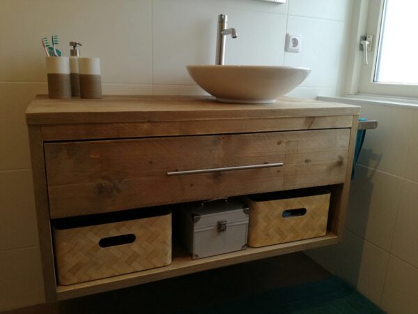 Steigerhouten Badkamermeubel "Drenthe"