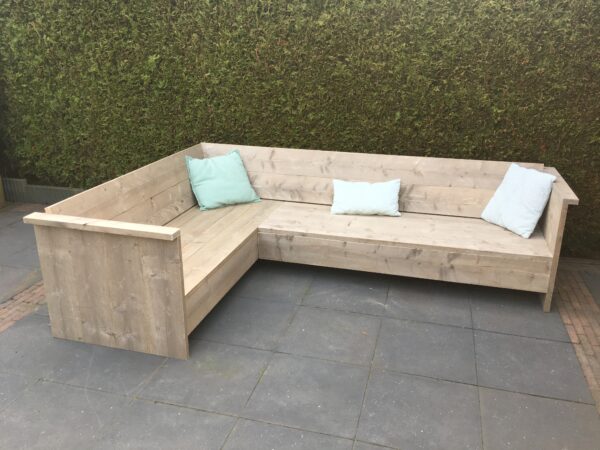 Steigerhouten Loungebank "Groningen"