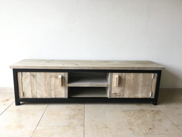Steigerhouten Tv-meubel "Noord-Holland" industrieel