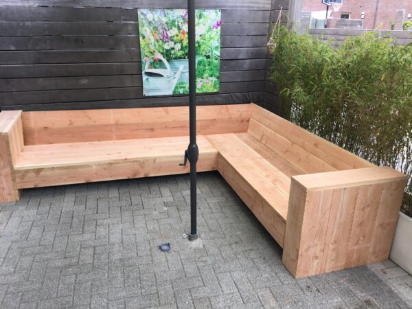 Steigerhouten Loungebank "Utrecht"