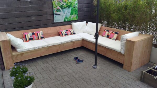 Steigerhouten Loungebank "Utrecht"