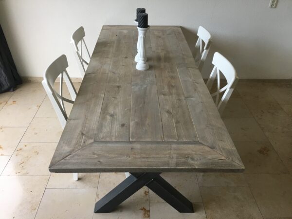 Steigerhouten Eettafel "Brabant"
