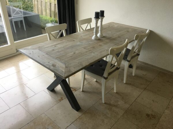 Steigerhouten Eettafel "Brabant"