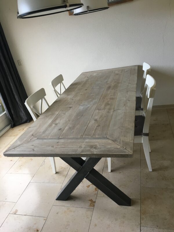 Steigerhouten Eettafel "Brabant"