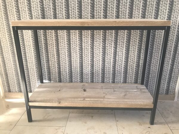 Steigerhouten Sidetable "Gelderland" industrieel