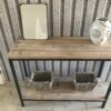 Steigerhouten Sidetable "Gelderland" industrieel