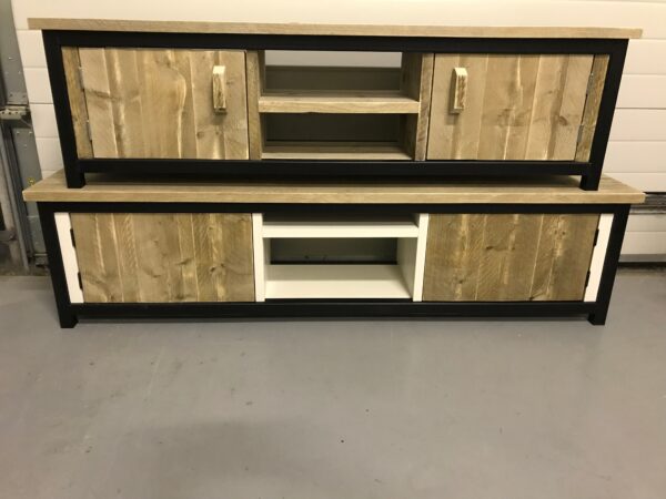 Steigerhouten Tv-meubel "Noord-Holland" industrieel