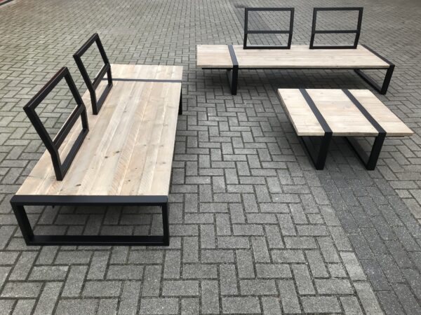 Steigerhouten Loungebank "Utrecht"