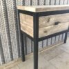 Steigerhouten Sidetable "Flevoland" industrieel.