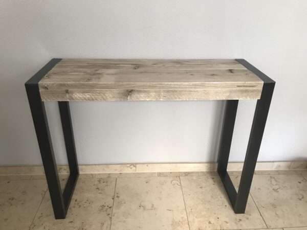 Steigerhouten Sidetable "Overijssel" industrieel