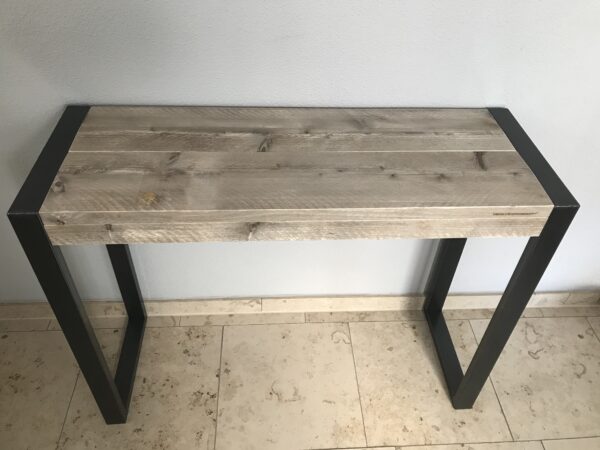 Steigerhouten Sidetable "Overijssel" industrieel