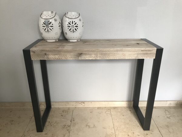 Steigerhouten Sidetable "Overijssel" industrieel