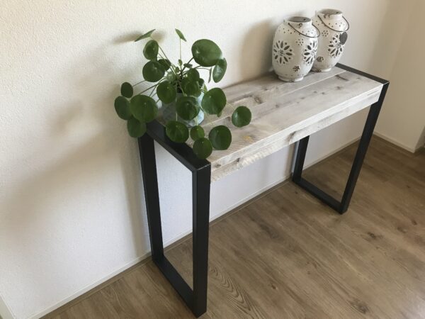 Steigerhouten Sidetable "Overijssel" industrieel