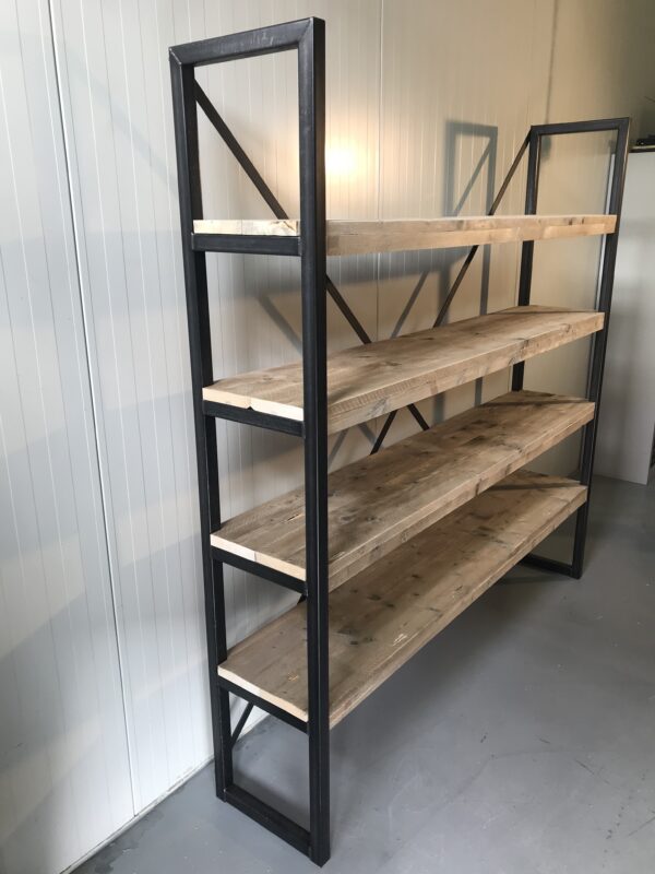 Steigerhouten Stellingkast "Utrecht", Industrieel.