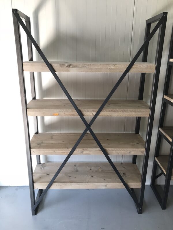 Steigerhouten Stellingkast "Utrecht", Industrieel.