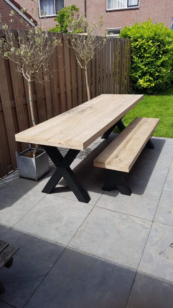 Steigerhouten eettafel "Limburg"