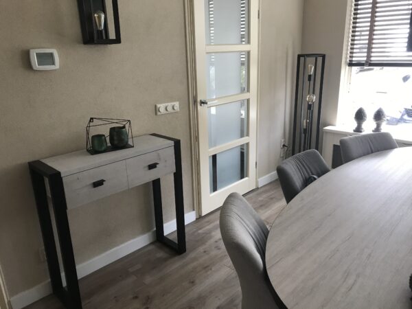 Steigerhouten Sidetable "Overijssel" industrieel