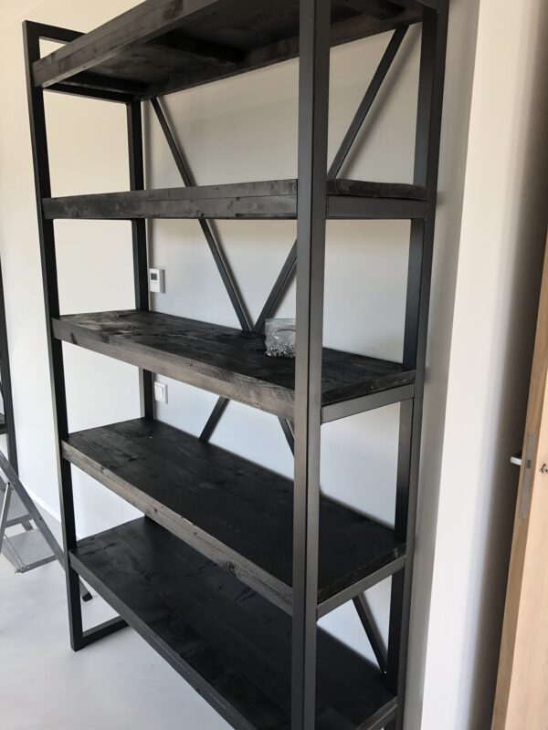 Steigerhouten Stellingkast "Utrecht", Industrieel.