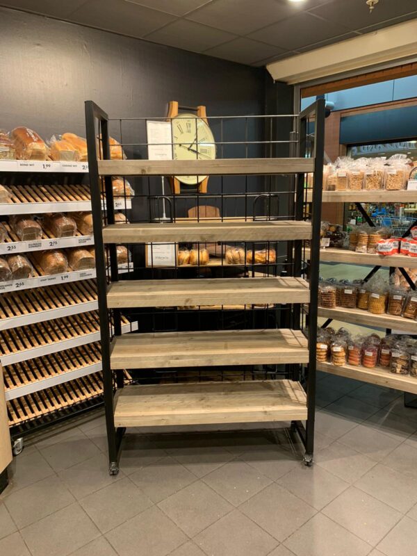 Steigerhouten Stellingkast "Utrecht", Industrieel.