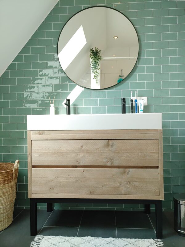 Steigerhouten Badkamermeubel "Friesland" , industrieel