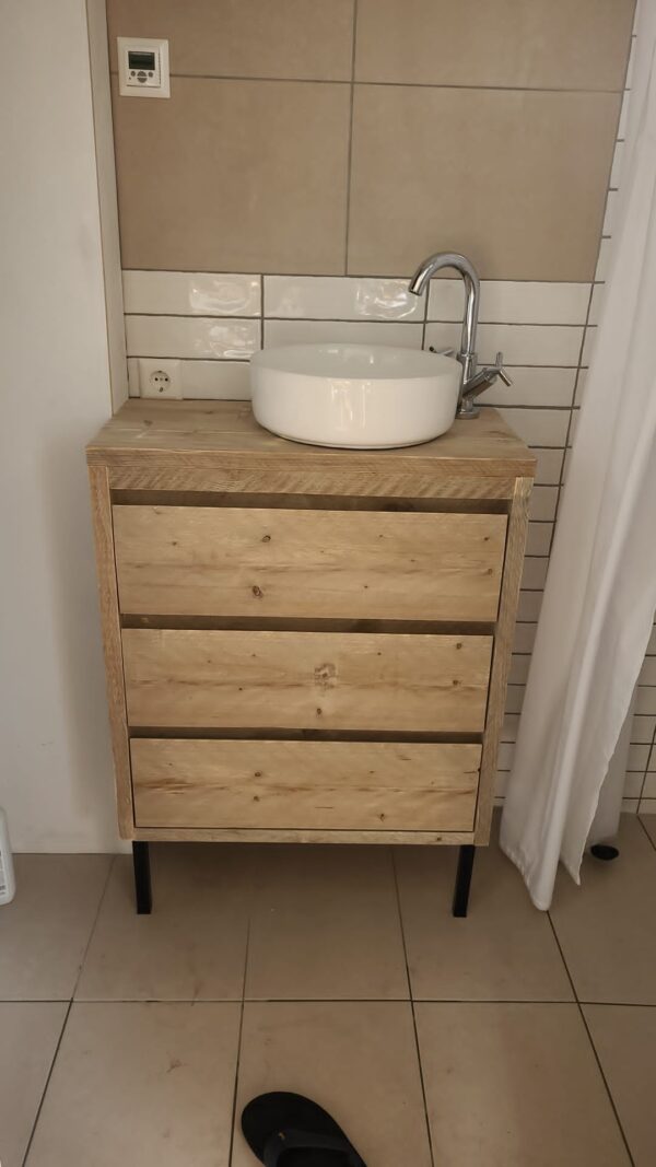 Steigerhouten Badkamermeubel "Friesland" , industrieel