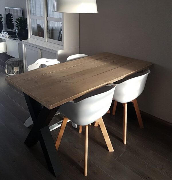 Steigerhouten eettafel "Limburg"