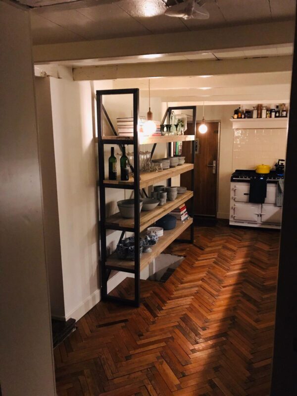 Steigerhouten Stellingkast "Utrecht", Industrieel.