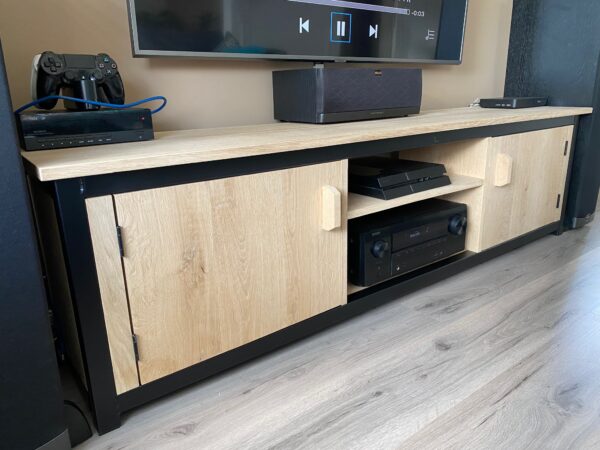 Steigerhouten Tv-meubel "Noord-Holland" industrieel